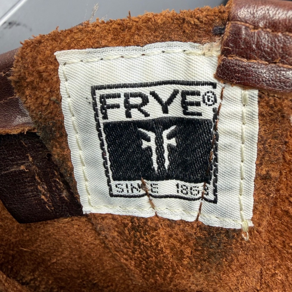 Frye Campus 14L Brown Leather Tall Harness Boots Womens 8.5 B Equestrian Western - Picture 3 of 10